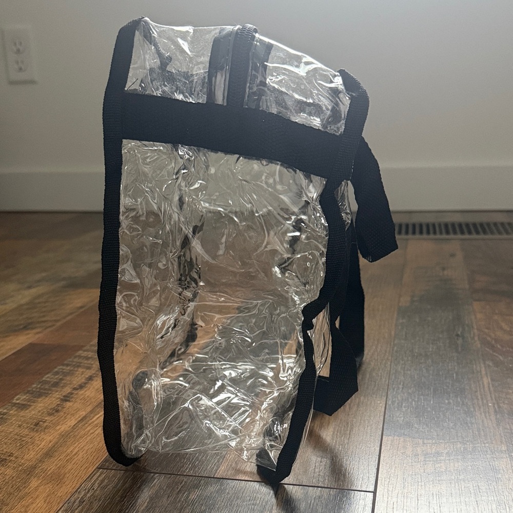 Festival Clear Tote Bag with Black Trim - Picture 3 of 3